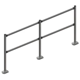 FENCING SYSTEM WITH CROSSBARS