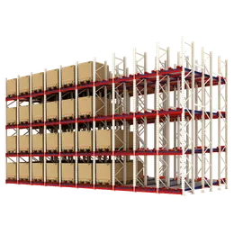 GRAVITY PALLET SHELVING SYSTEM