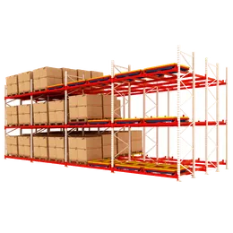 PUSH-BACK SHELVING SYSTEM